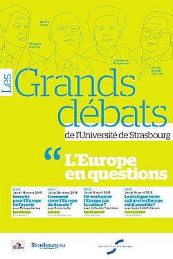 Affiche des Grands débats de l'Université de Strasbourg